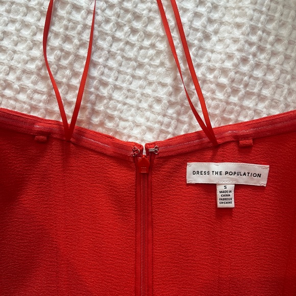 Dress the Population Bailey dress in poppy size small - Picture 4 of 4